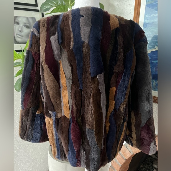 NWT LOVE TOKEN RABBIT FUR JACKET❤️ - Picture 2 of 8